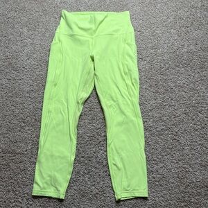 lululemon athletica Neon Yellow Leggings